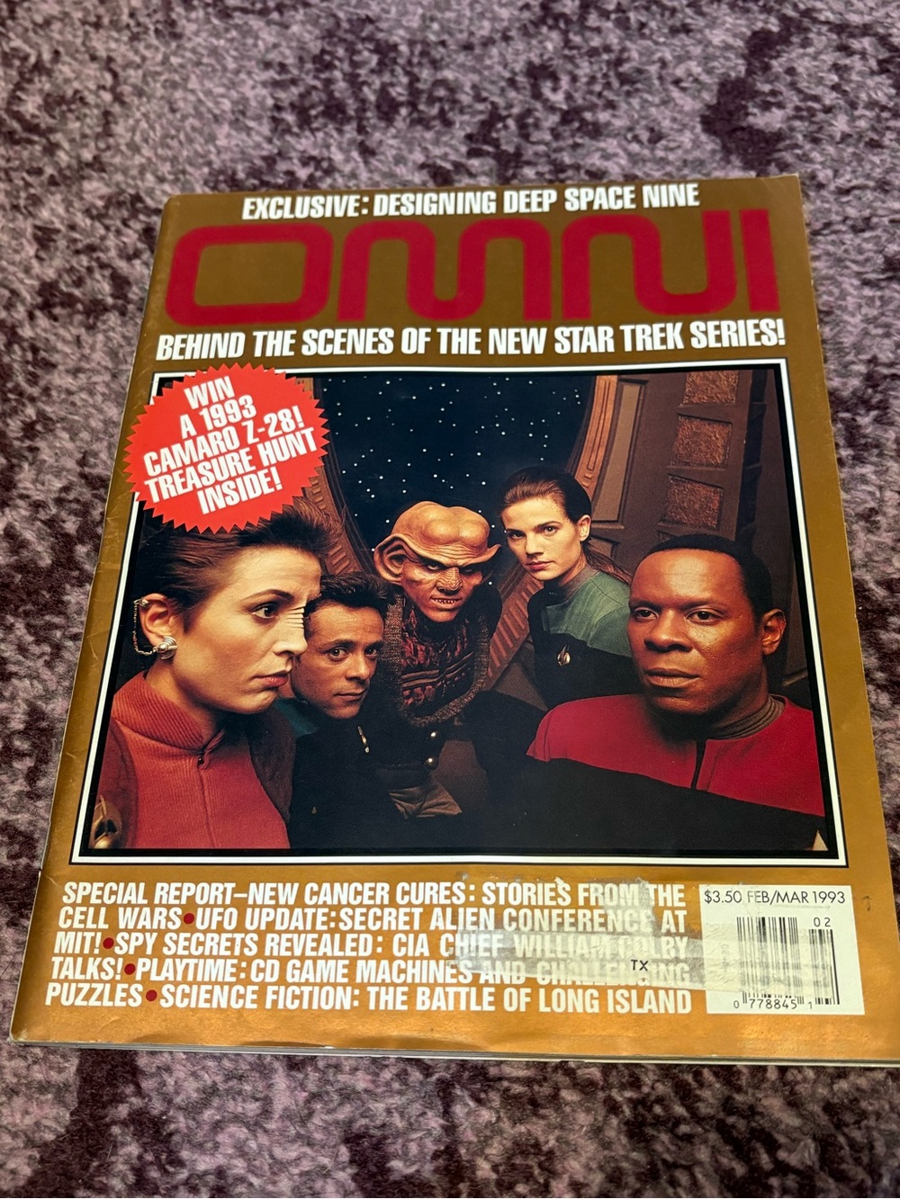 Vintage * GUC Omni Magazine Feb/Mar 1993 - Star Trek Deep Space Nine Cover RETRO